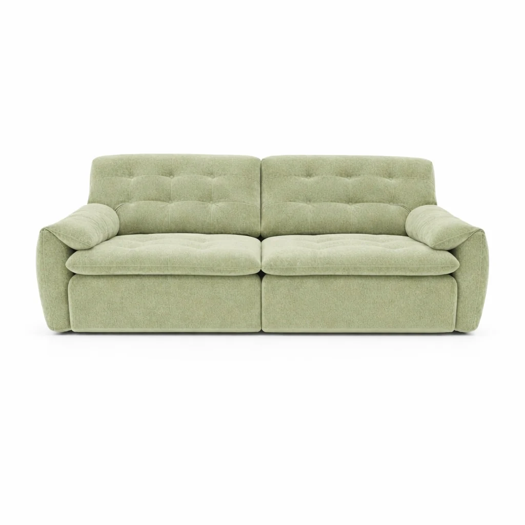 C68F45E3-4CA7-4E6E-B493-AB6A0EC5334D Tiffany uttrekkbar sofa i chenille - Bilde 1